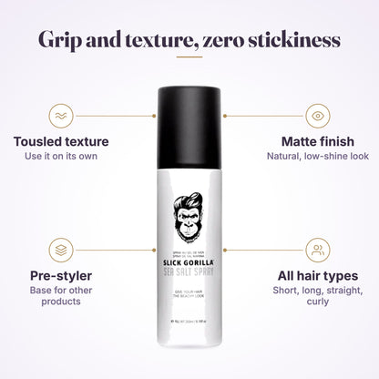 Slick Gorilla Sea Salt Spray 200ml, view 5