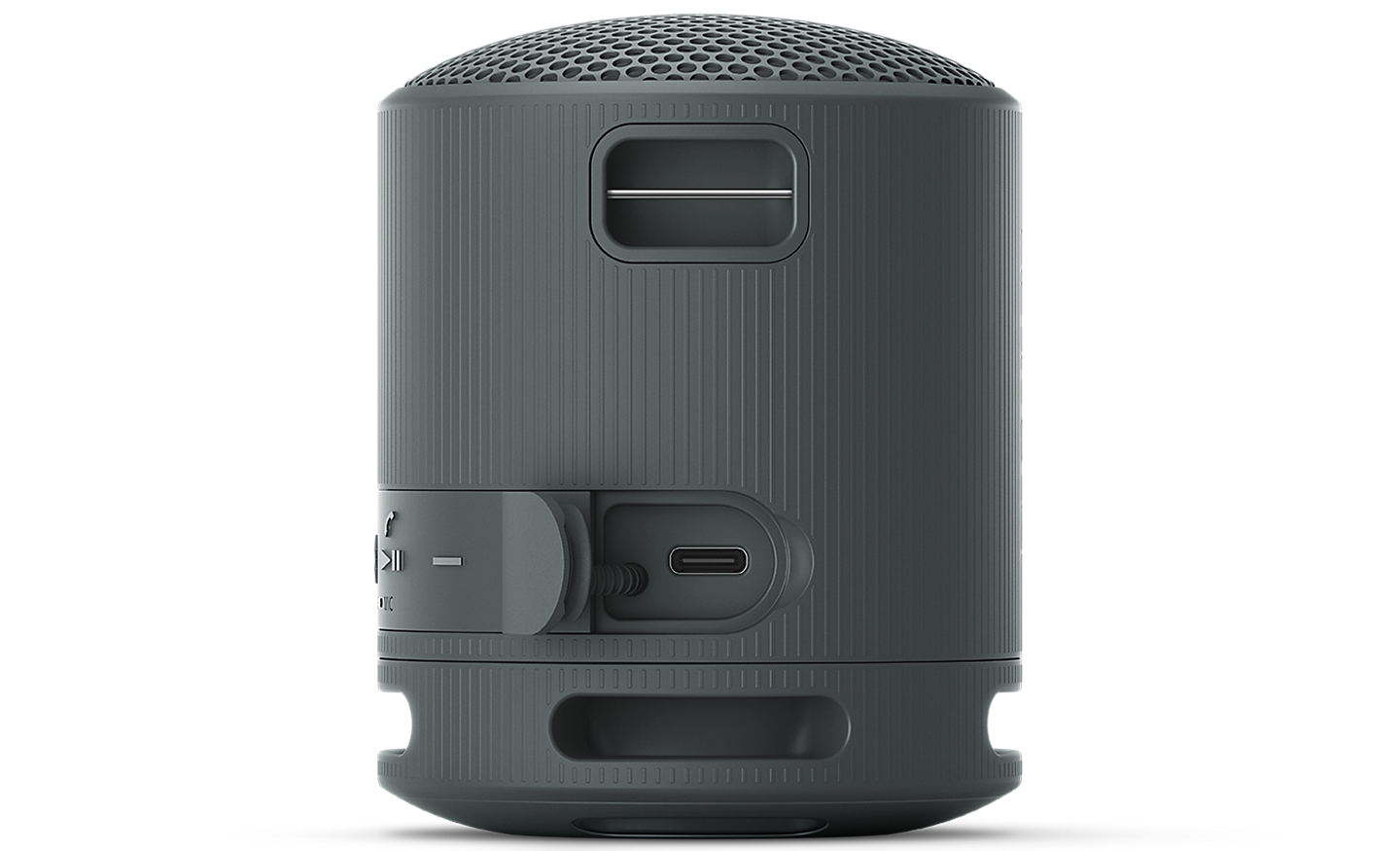 Sony SRS-XB100 Black speaker USB-C charging port detail