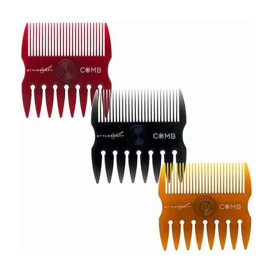 MV Spinner texturizing comb with dual-ended fine and coarse teeth