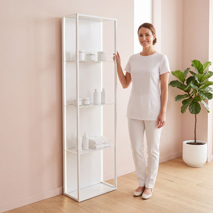Stan Metal Display Shelf with Back LED Light White, view 6