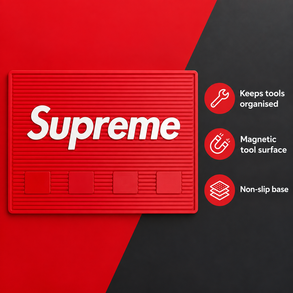 MV Magnetic Barber Mat — Supreme Red — product benefits