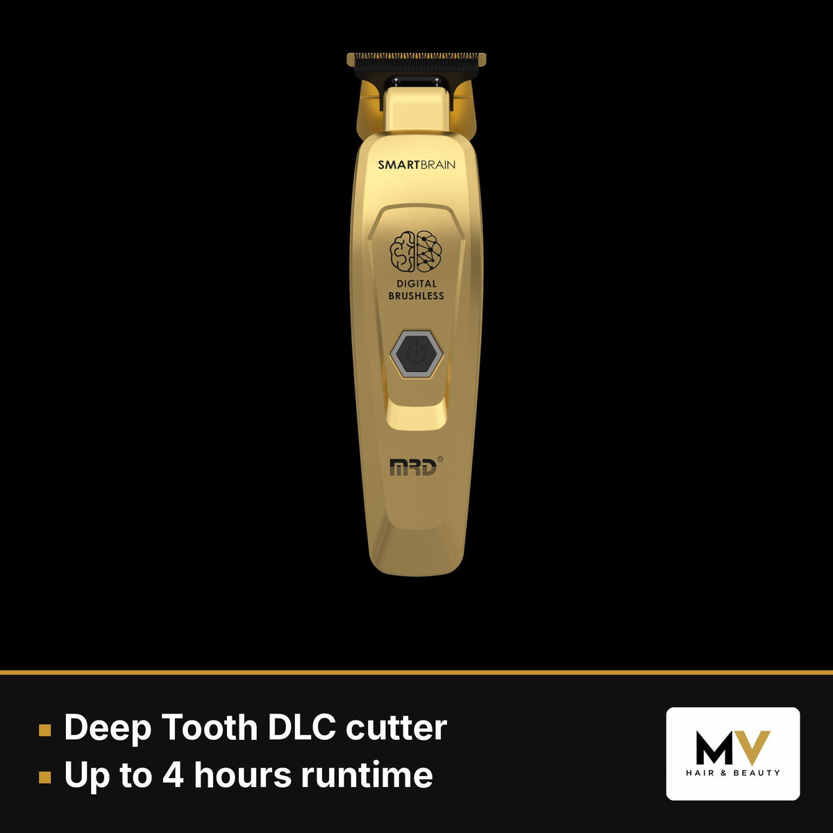 MRD Pro Smart Brain Cordless Trimmer, Smart Brain Trimmer Blade & Vector Foil Shaver Trio - Gold – view 5