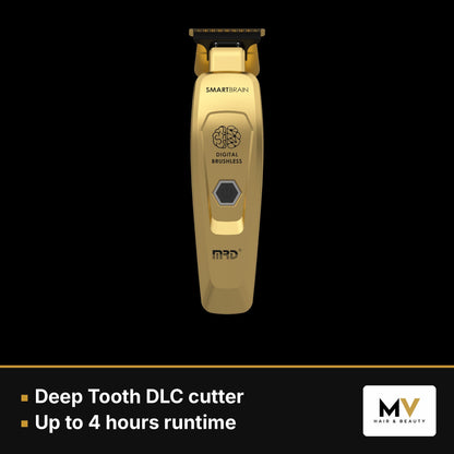 MRD Pro Smart Brain Cordless Trimmer, Smart Brain Trimmer Blade & Vector Foil Shaver Trio - Gold – view 5