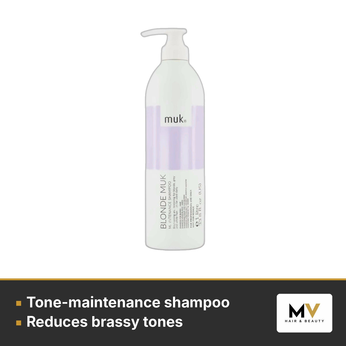 Blonde muk Shampoo 1L & 1 Minute Treatment 1L Duo