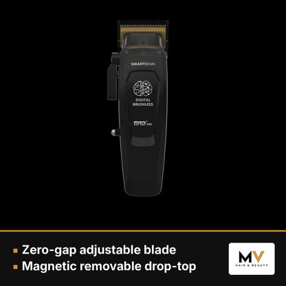 MRD Pro Smart Brain Cordless Clipper, Vector Foil Shaver & Vector Foil Shaver Replacement Head Trio - Black