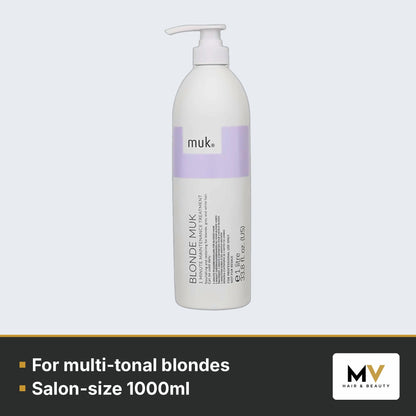 Blonde muk Shampoo 1L & 1 Minute Treatment 1L Duo