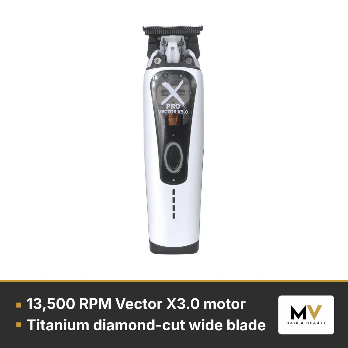 MRD Pro Cyborg Track Clipper, X-Pro Trimmer & Vector Foil Shaver Trio - White