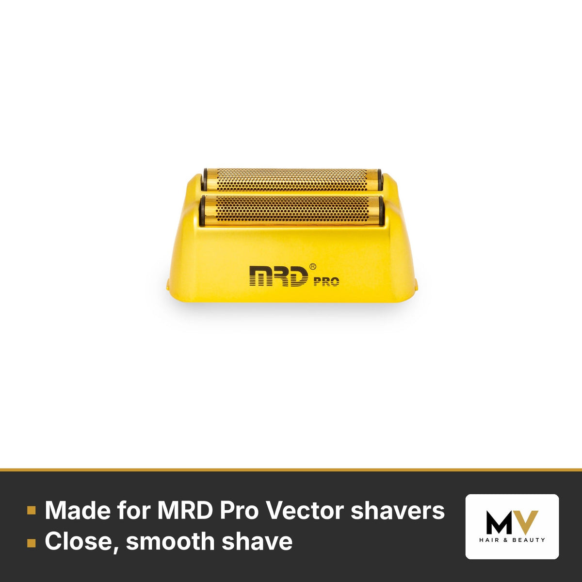 MRD Pro Vector Foil Shaver & Vector Foil Shaver Replacement Head Duo - Gold