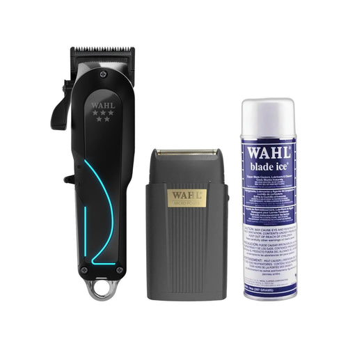 Wahl Senior 2.0 Cordless Clipper, Micro Power Finishing Tool & Cool Ice Blade Spray 397g Trio