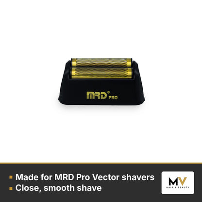MRD Pro Smart Brain Cordless Clipper, Vector Foil Shaver & Vector Foil Shaver Replacement Head Trio - Black