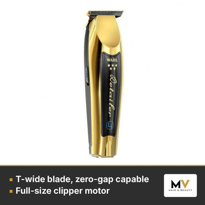 Wahl 5 Star Gold Cordless Magic Clip, 5 Star Gold Detailer Li Trimmer, Cool Ice Blade Spray 397g & Clini-Clip Blade Cleaner 250ml Kit – view 3
