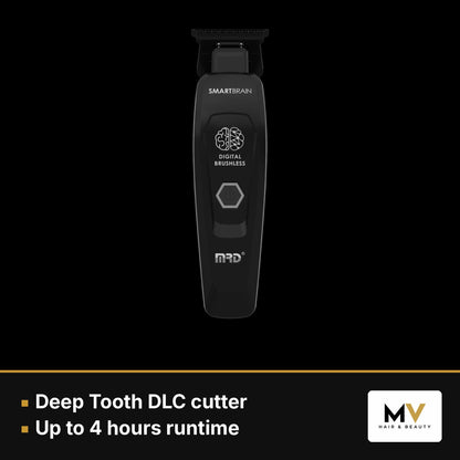 MRD Pro Cyborg Track Clipper, Smart Brain Cordless Trimmer & Smart Brain Trimmer Blade Trio - Black