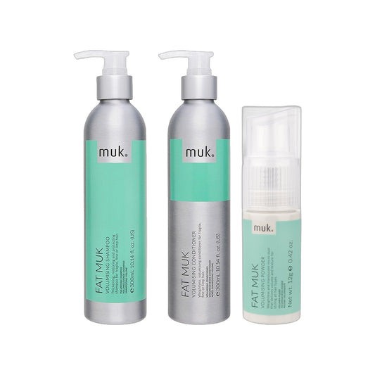 Fat muk Shampoo, Conditioner & Volumising Powder Trio