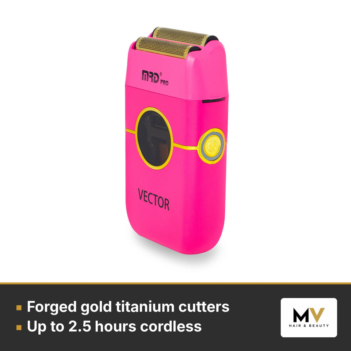 MRD Pro Smart Brain Cordless Clipper & Vector Foil Shaver Duo - Pink