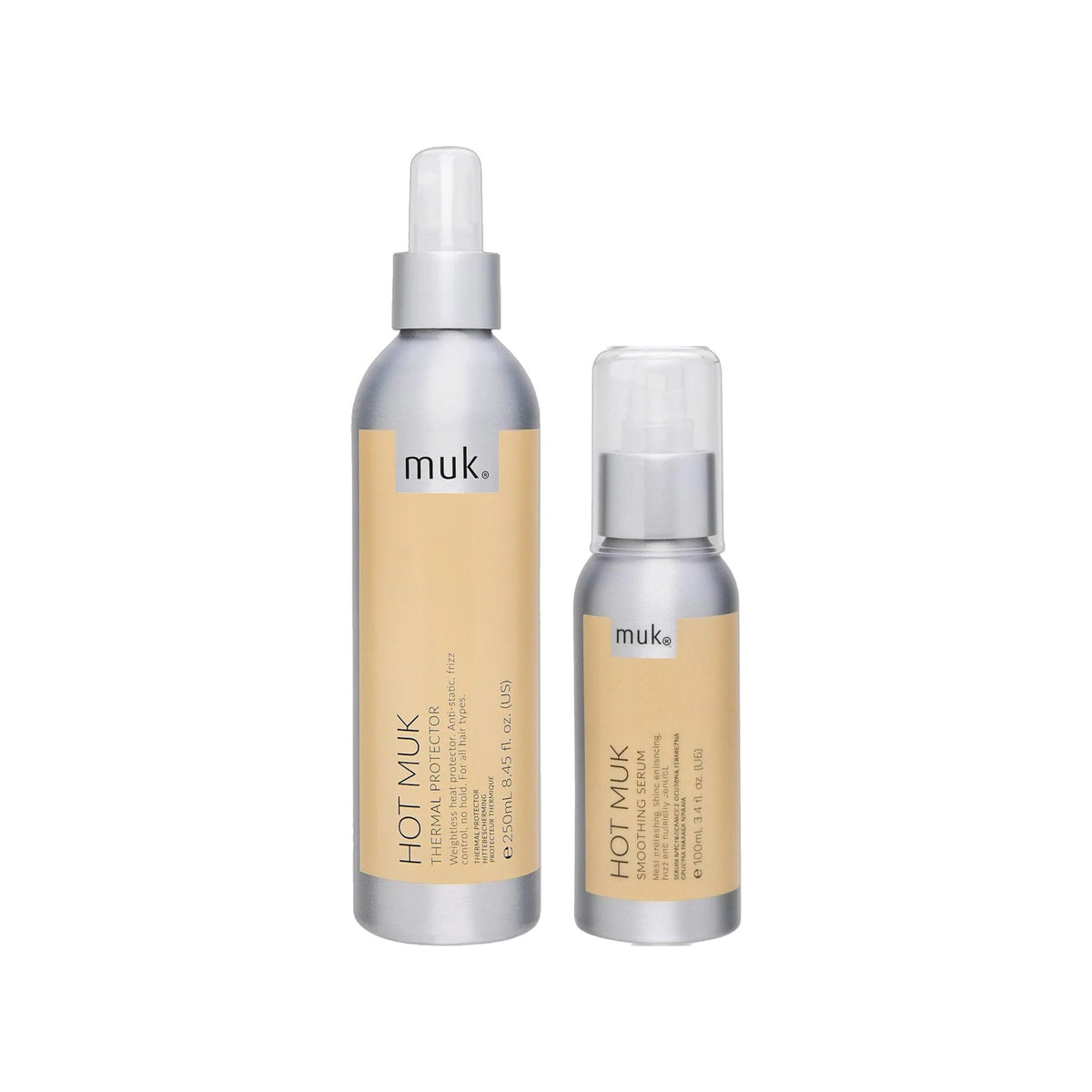 Thermal Protector & Smoothing Serum Duo - Hot muk