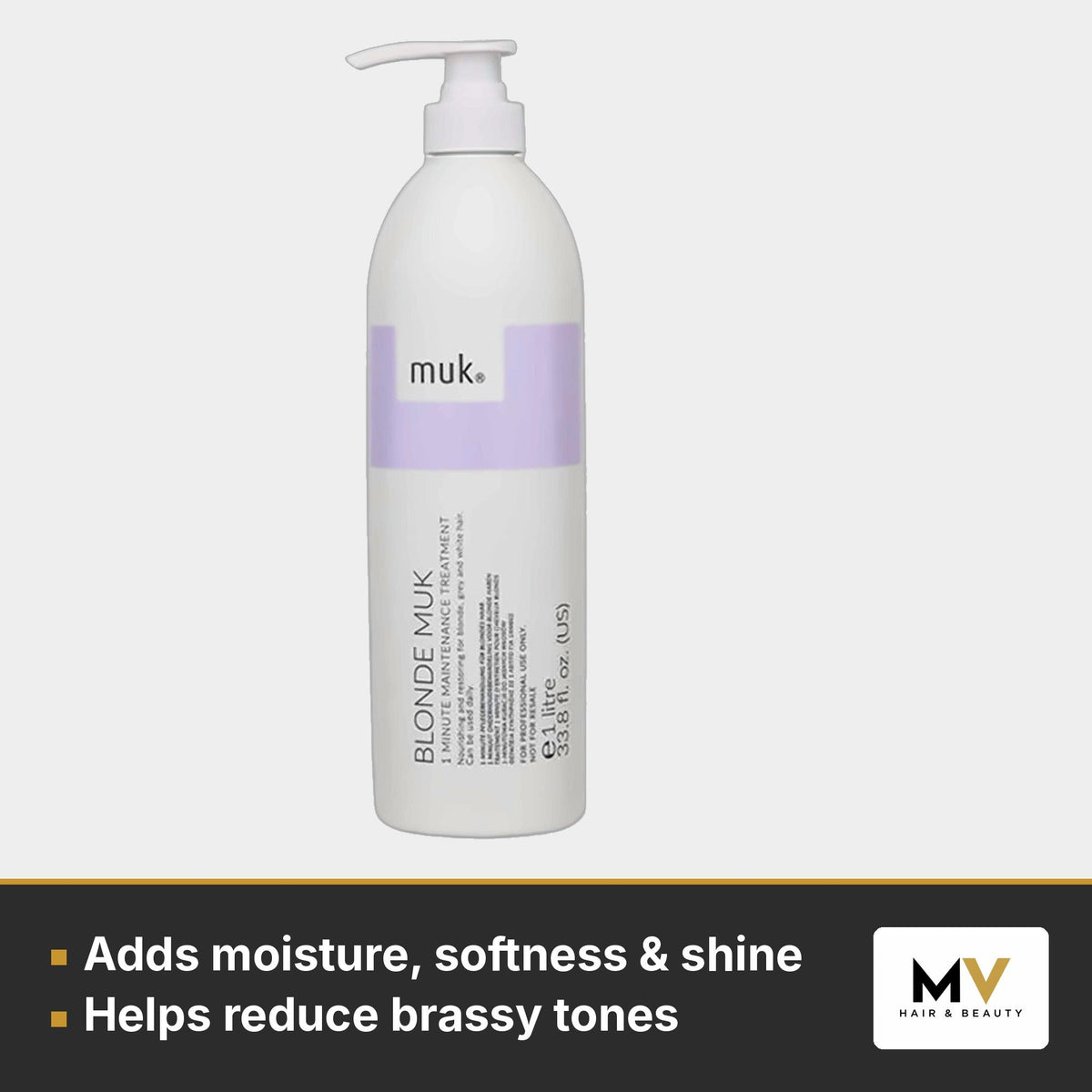 Blonde muk Shampoo 1L & 1 Minute Treatment 1L Duo