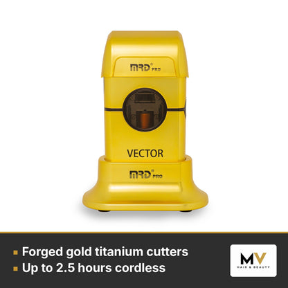 MRD Pro Vector Foil Shaver & Vector Foil Shaver Replacement Head Duo - Gold