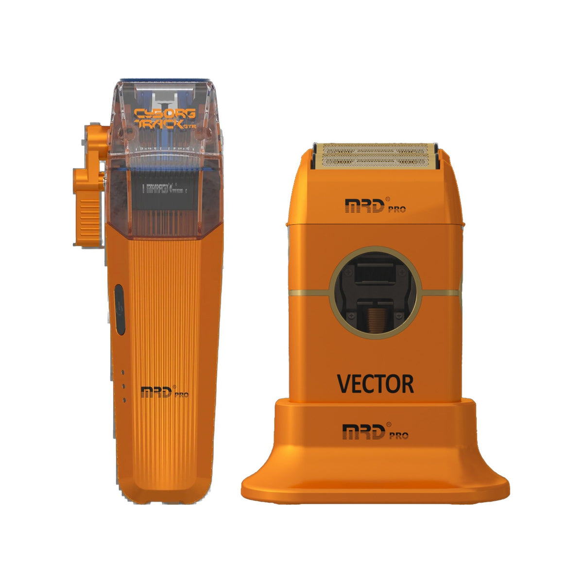 MRD Pro Cyborg Track Clipper & Vector Foil Shaver Duo - Orange