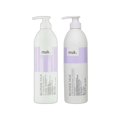 Blonde muk Shampoo 1L & 1 Minute Treatment 1L Duo