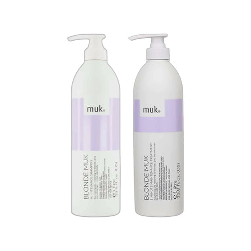 Blonde muk Shampoo 1L & 1 Minute Treatment 1L Duo