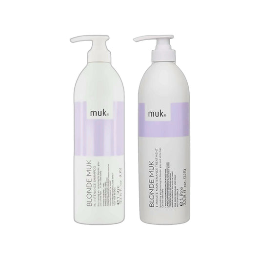 Blonde muk Shampoo 1L & 1 Minute Treatment 1L Duo