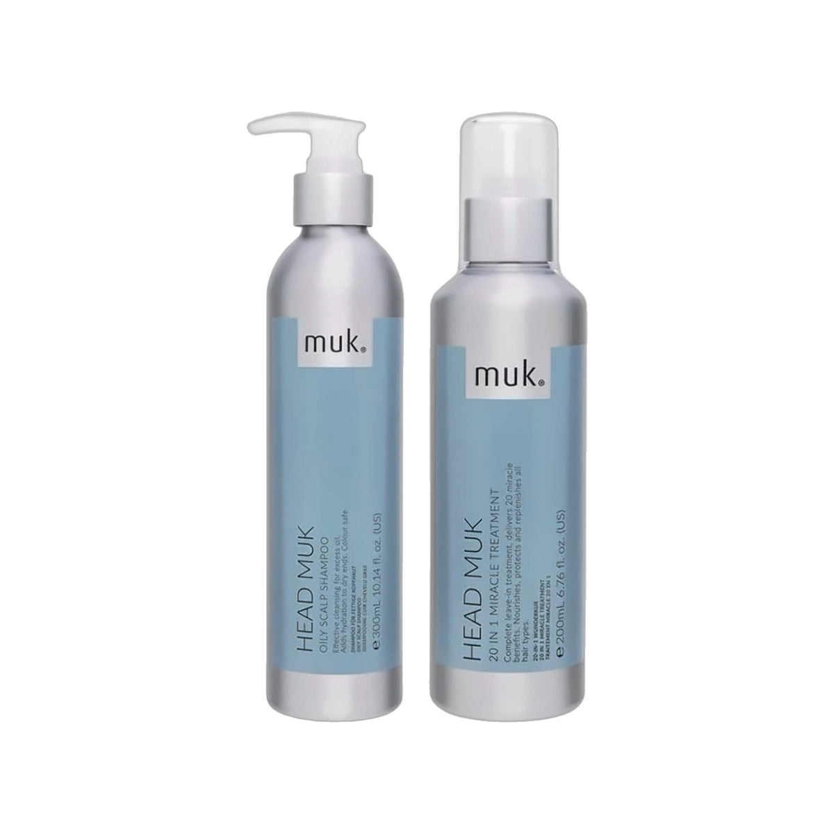 Oily Scalp Shampoo & 20 in 1 Miracle Treatment Duo - Head muk