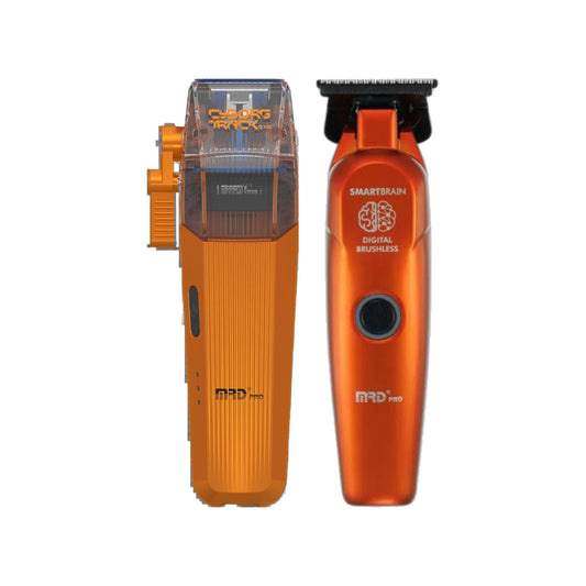 MRD Pro Cyborg Track Clipper & Smart Brain Precision BLDC Trimmer Duo - Orange