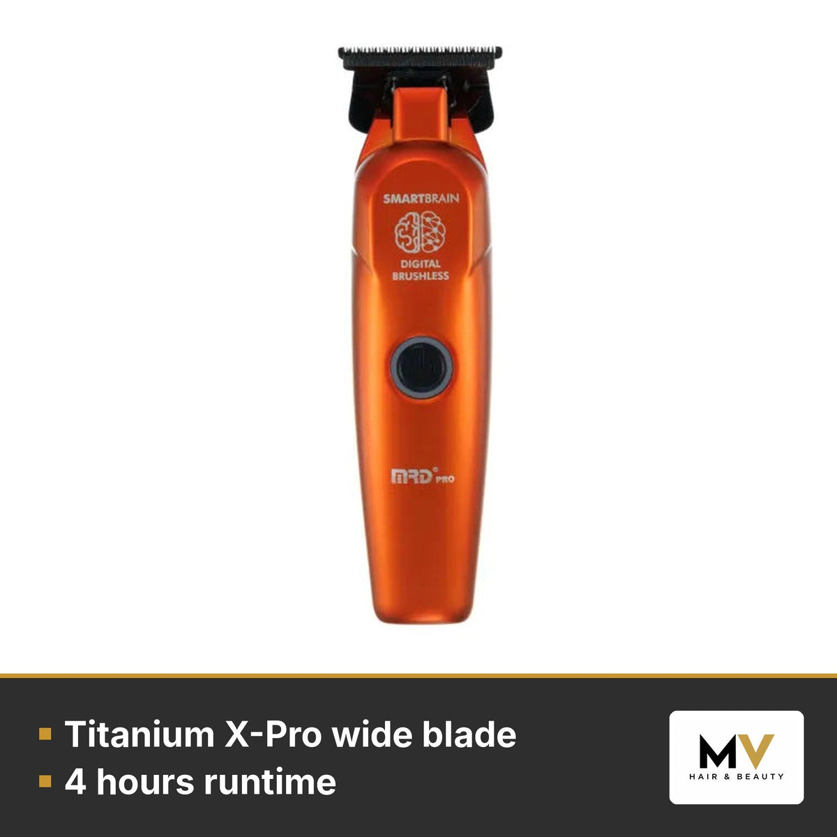 MRD Pro Cyborg Track Clipper & Smart Brain Precision BLDC Trimmer Duo - Orange
