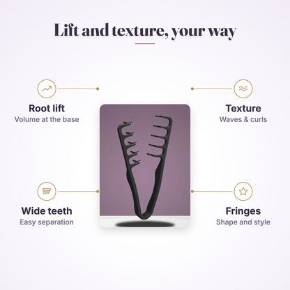 Texture Comb – Volumising Wide-Tooth Styling Comb