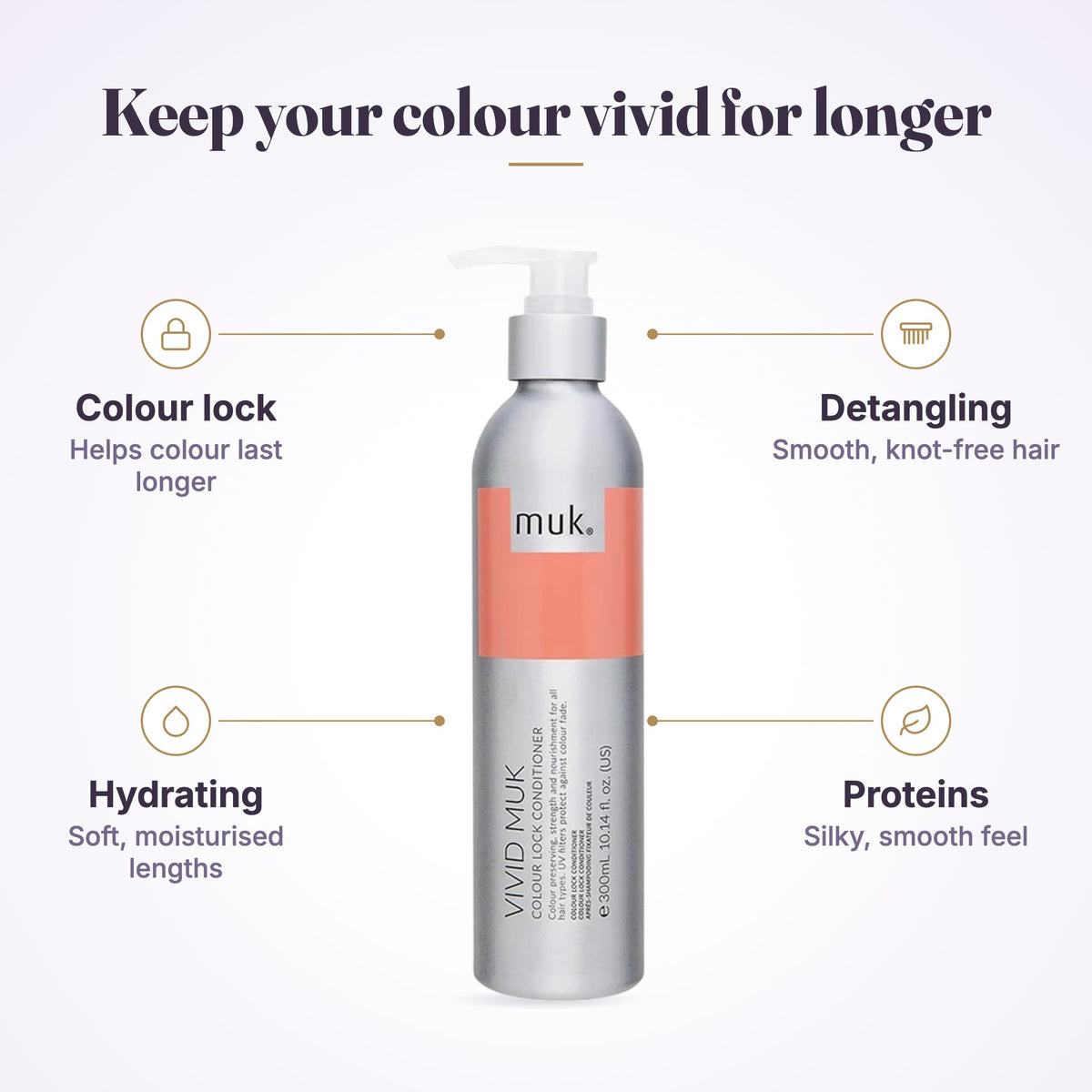 Vivid muk Colour Lock Conditioner 300ml