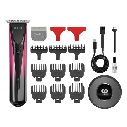 Wahl ColorStyle Duo trimmer kit with blades, combs and charging accessories