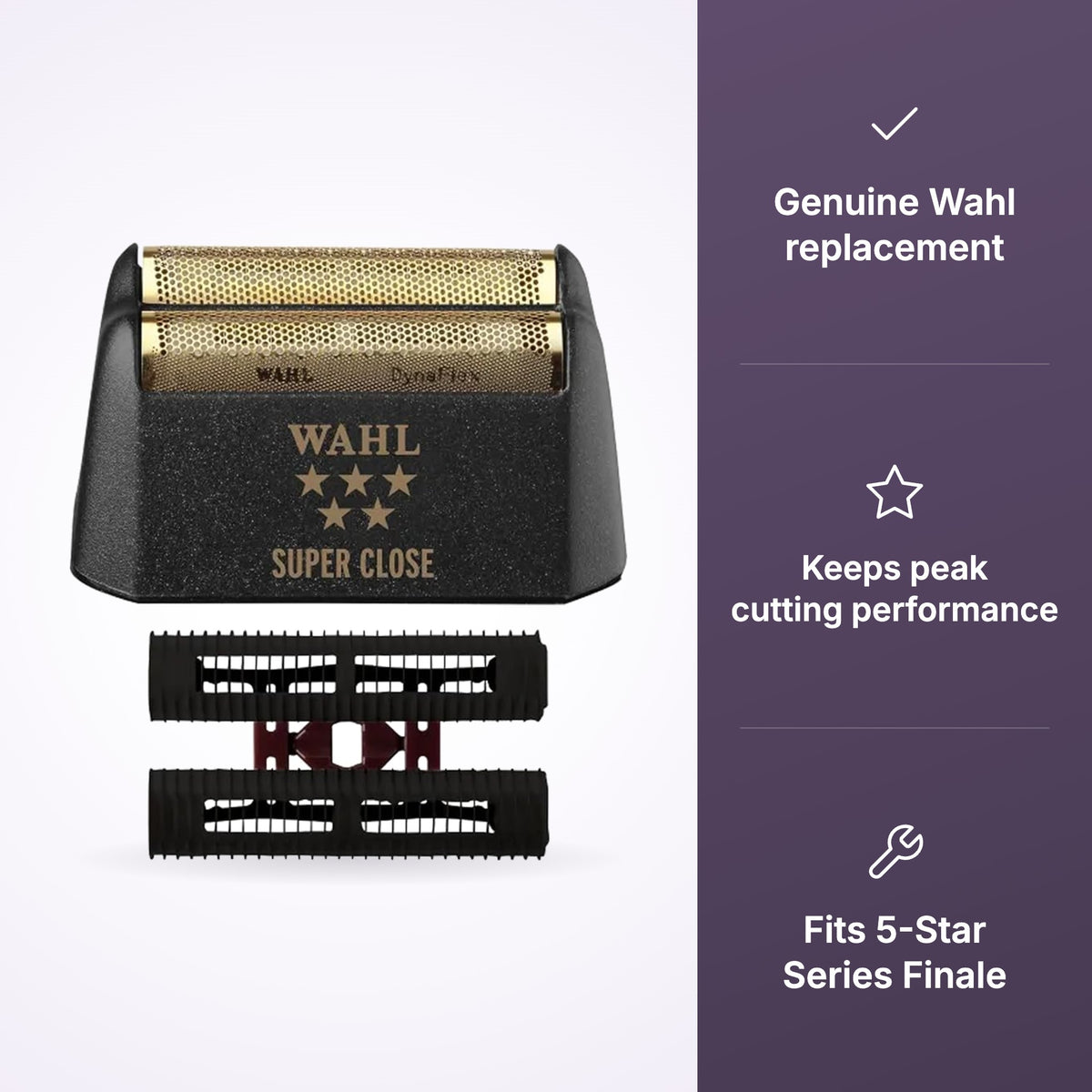 Wahl Finale replacement foil and cutter: Wahl replacement, keeps peak cutting performance, fits 5-Star Series Finale