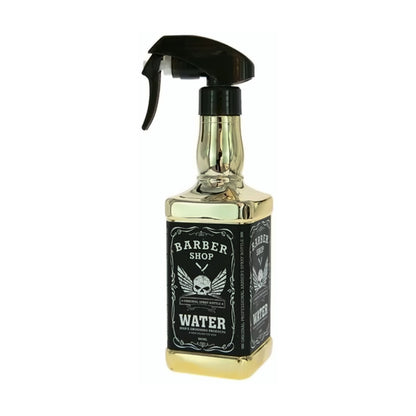 Gold 500ml barber water spray bottle with black trigger